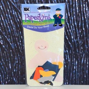 Paperkins 'David Do Your Best' Collectible Scrapbook Paper Doll Boy Scout NWT